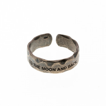 Bague Réglable "To the Moon and Back" Collection Messages